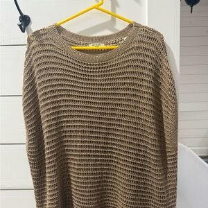 Max Studio Taupe Knit Women's Sweater
